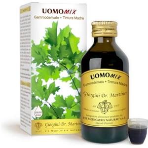 DR.GIORGINI UOMOMIX LIQUIDO ANALCOLICO 100ML - Integratore per il benessere maschile con gemmoderivato e tintura madre