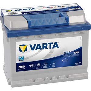 VARTA N60 Blue Dynamic EFB 12V 60Ah 640A Batteria per auto Start-Stop 560 500 064