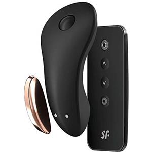 Satisfyer Vibratore Slip Bluetooth Satisfyer Little Secret | Vibratore per estasi clitoridea | Controllo tramite app Connect | 8,5 cm | Silicone medico | Silenzioso e discreto | Ricaricabile