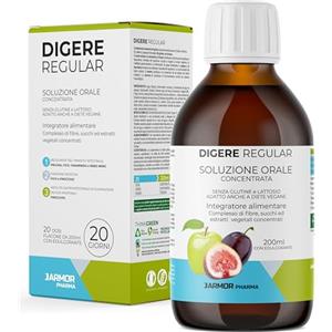 J.ARMOR Lassativo Naturale Per Stitichezza 200 ml - Delicato Non Crea Dolori Addominali - Sollievo dalla Costipazione, Ammorbidente per Feci - Prugna, Finocchio, Tamarindo, Mela Verde, Ribes Nero