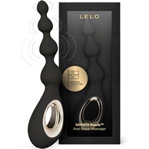LELO SORAYA Beads Massaggiatore Anale con Perline, con Tecnologia Bow-Motion e 8 Modalità di Vibrazione, Vibratore Anale, Perle Anali, Black
