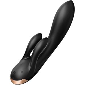 Satisfyer Double Flex Connect App Dildo Vibratore | Con App Bluetooth | Sex Toys per Donne | Impermeabile (IPX7) | Silicone di alta Qualità | Sex Toy ricaricabile