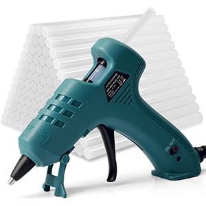 MAXDONE Pistola Colla 50W Mini Pistola per Colla a Caldo con 80 Stick di Colla a Caldo Pistola Incollatrice per piccoli mestieri fai-da-te e riparazioni rapide in casa e ufficio