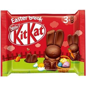 Generico Ester Break -KitKat- Cioccolatini a Forma di Coniglietti Pasquali 88 Grammi