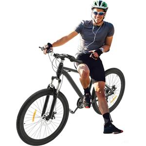 MIUKYUI Mountain bike da 26 pollici, 21 marce, da uomo e da donna, con portata fino a 100 kg, con freni a disco, sospensioni, per uomo, donna, ragazzi fino a 185 cm di altezza