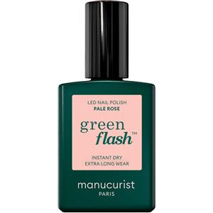 Manucurist Green Flash Smalto Semipermanente 15ml Pale Rose - Formula Green, 12-free e Facile da Rimuovere