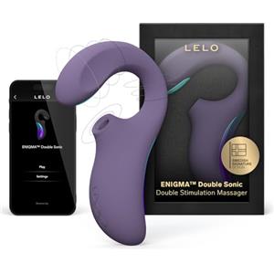 LELO ENIGMA Double Sonic Massaggiatore Femminile a Tripla Stimolazione, Vibratore Rabbit per Donna con App Bluetooth, Rabbit per Donna 8 Modalità di Piacere e 2 Modalità Extra (Cyber Purple)