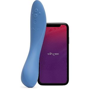 We-Vibe Rave 2 Stimolatore del punto G - Vibratore controllato da app - Massaggiatore interno - 10 modalità di vibrazione - Giocattoli sessuali di coppia impermeabili e ricaricabili - Blu