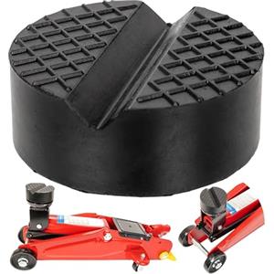 Your Day Mate Supporto universale in gomma, a parallelepipedo per martinetto, supporto 65 x 25 mm con taglio a V 15 x 7 mm, per tutte le auto fino a 3.5 tonnellate, blocchetto antiscivolo per cric di manovra