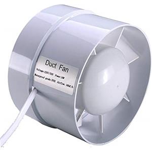 SAILFLO 5 / 120mm Estrattore Tube assiale diametro 125mm 240 m³/h aspiratore estrazione ventilazione standard di silenzio bagno a basso consumo energetico (5 inch)