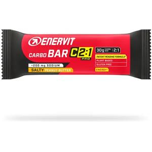 Enervit Carbo Bar C2:1PRO - Barretta Energetica Salty Peanut Butter 45g con Avena e Vitamina B1