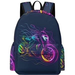 TPISLI Zainetto Per, Zaino Motorcycle Da Scuola Primaria Ragazzi Ragazze Moto Zaini Per Elementare Borsa Adolescenti Cartelle Sacchetto Leggero Sacchetti