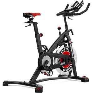 Schwinn Fitness 700IC Cyclette Indoor, bici da casa con volano 18,1 kg, trasmissione a cinghia, resistenza a feltro, pedali SPD, console LCD, sella e manubrio regolabili, robusta 136kg