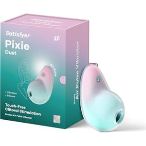Satisfyer Pixie Dust Vibratore | Stimolatore Clitorideo 11 Modalità | Air Pulse & Vibration Sex-Toys | Impermeabile (IPX7) e Silicone medico | Sex Toy per Donna