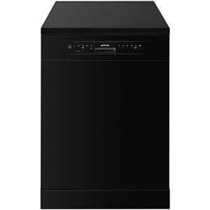 Smeg Lavastoviglie 60cm Libera Installazione 13 Coperti Nero LVS292DN Classe D