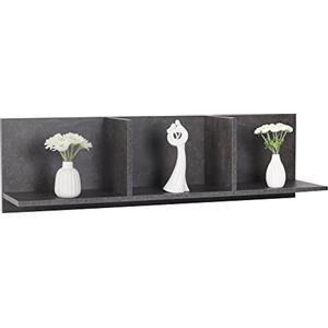 RICOO Mensola da muro 106 x 30 x 22 cm WM014-BG Scaffale da parete salvaspazio Grigio cemento