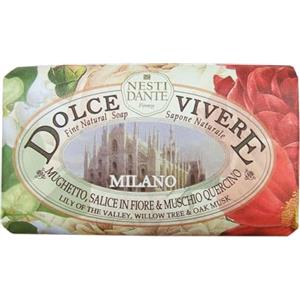 Nesti Dante Sapone Vegetale Dolce Vivere Milano - 250g, Fragranza di Mughetto e Salice, Naturale e Biodegradabile