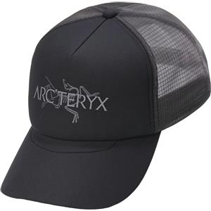 Arc'teryx Bird Word Trucker Hat - Cappello da camionista leggero e traspirante, Nero/Nuvola, Taglie L-XL e S-M