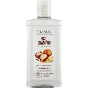 Omia Shampoo Macadamia Ecobio 200 ml - Riparatore e Ristrutturante per Capelli Danneggiati, Senza Siliconi