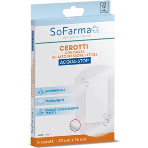 SO.FARMA.MORRA SpA Sofarmapiu' Cerotti Acqua-Stop 10x15 4 Pezzi