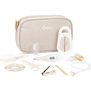 Babymoov Set Igiene e Cura del Bambino, 10 Accessori Essenziali, Color Sabbia
