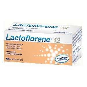 Montefarmaco Lactoflorene Plus - Integratore alimentare con fermenti lattici vivi, vitamine B e zinco - 12 flaconcini da 10 ml