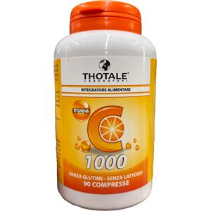 Budetta Farma THOTALE VITAMINA C 1000 mg - 90 Compresse con Vitamina C e B2 per ridurre la stanchezza