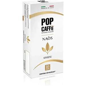Pop Caffè Ginseng - Capsule Compatibili Nespresso, Confezione da 10, Gusto Dolce e Energizzante