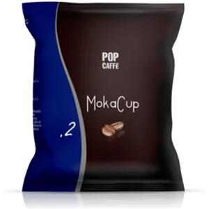 Pop Caffè Moka Cup CREMOSO - Capsule Compatibili Domo e Termozeta - 100 Capsule di Caffè Dolce e Speziato