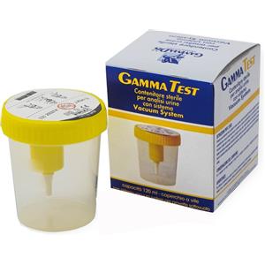 Gammadis Contenitore Sterile per Raccolta Urina 120 ml - Polipropilene Trasparente, Igienico e Sicuro