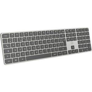 Mobility Lab - KP430W - Tastiera senza fili Multi-connessioni - AZERTY, ricevitore USB 2.4 Ghz + 3 x Bluetooth, 15 scorciatoie multimediali, ricarica rapida tramite USB-C - Windows
