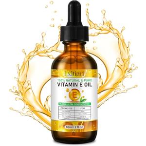 Buyourtaste Olio di Vitamina E 75.000 UI, 100% Naturale d-Alfa-Tocoferolo Olio Viso per Corpo, Unghie e Pelli, Nutre ed Idrata la Pelle, Antietà Contro le Rughe, Vitamin E Oil per Pelle Secca, 60ml (1)