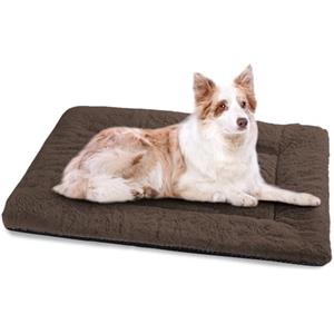 BaoDan Cuccia Cane Interno Taglia Grande, Cuscino Cane con Base Antiscivolo, 106x71 cm Cuscino per Cani Confortevole, Letto per Cani Gatto Lavabile, Pelosa Morbida, Marrone