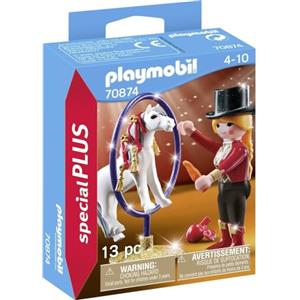 PLAYMOBIL 70874 Addestratrice con Cavallo - Giocattolo per Bambini dai 4 Anni con Accessori