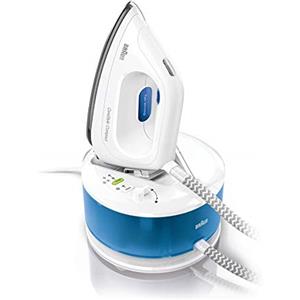 Braun IS2043BL CareStyle Compact Ferro da Stiro con Caldaia CON 4 ANNI DI ASSISTENZA, Piastra in Eloxal, Colpo Vapore 300 g/min, Serbatoio 1.3 Litri, 2200 W, Plastica, Bianco/Blu
