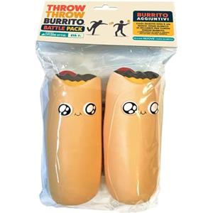 Asmodee - Burrito Battle Pack, 2 Squishy Burrito Aggiuntivi per Gioco da Tavolo Throw Throw Burrito, Edizione in Italiano