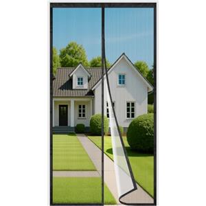 4UMOR Zanzariera Magnetica Porta Finestra Adesione e Potenza Aggiunte Chiusura Automatica Anti zanzare e Mosche Tenda Magnetica Traspirante 120x240cm