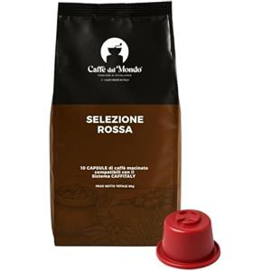 Caffè dal Mondo 50 Capsule compatibili con Caffitaly - Caffè dal Mondo (Rossa)