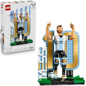 LEGO Editions Lionel Messi - Leggenda del Calcio Giocattolo - Kit Modellismo con Action Figure 3D da Esposizione - Decorazione Cameretta - Regalo per Bambini e Bambine da 12 Anni e Fan Adulti - 43015