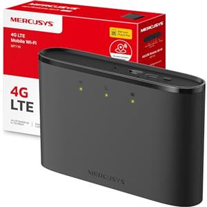 Mercusys TP-Link MT110 Saponetta WiFi 6 AX300Mbps, Router WiFi con Sim, Router 4G LTE Cat4, WiFi Portatile con Sim, Fino a 10 Ore di Autonomia con Capacità 2400mAh, Plug & Play, App Control