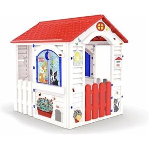 Palmitessa Casetta da giardino bambini Casetta per bambini Country Cottage | Casetta da giardino per bambini dai 2 anni in su | Resistente e durevole 84 x 103 x 104 cm Modello Novità 2025