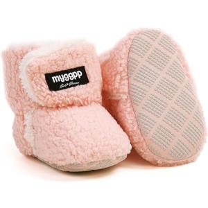 Kfnire Stivaletti Neonato Antiscivolo Suola Morbida Stivali Caldo in Pile Pantofole Unisex Bambino Scarpe Invernali 0-18 Mesi Stivaletti Scarpe Primi Passi