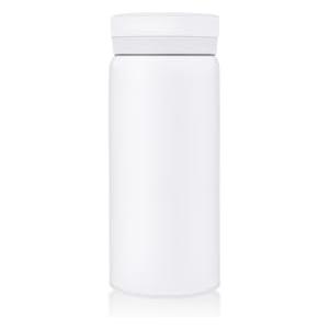 Boziee Piccola bottiglia termica in acciaio inox, 200 ml/300 ml, senza BPA, isolata sottovuoto, mini thermos (bianco, 200 ML)