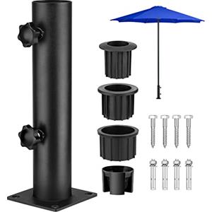 lalafancy Supporto Per Ombrellone, Tubi Per Ombrellone Da Giardino, Tubo Universale Per Ombrellone Con Anello Riduttore In 3 Pezzi (32/38/48 mm), Supporto Per Ombrellone, Tubo Per Ombrellone Per Granito