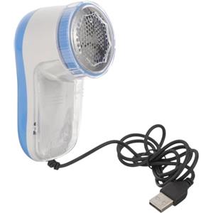 ULTECHNOVO Levapelucchi Elettrico per Tessuti e Lana, Rimuovi Pelucchi Professionale con Cavo USB, Tagliapalline di Pelo con Lame in Acciaio Inox per Maglioni, Cappotti e Divani, Blu/Bianco