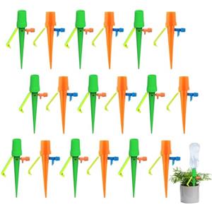 XJLyaya 18 Pezzi Irrigazione Automatica Vasi, Innaffiare Piante in Vacanza, Irrigazione Goccia, Dispositivo di a Velocità Regolabile per Piante in Vaso in Giardino, All Interno e All Esterno