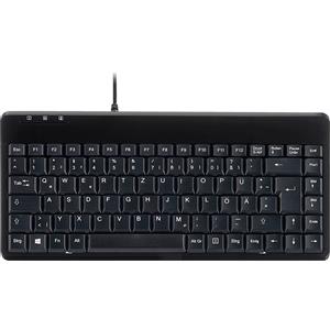 Perixx PERIBOARD-409 U, DE, mini tastiera USB, nera