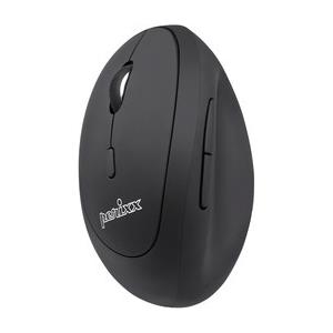 Perixx PERIMICE-719L, piccolo mouse ergonomico, per mancini, senza fili, nero