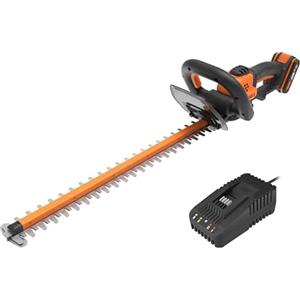 WORX Tagliasiepi a batteria | WORX | WG264E | 20V Max. | Batteria 20 V - 2 Ah e caricatore incluso |PowerShare | Lama doppia lunghezza lama 56 cm | Distanza tra i denti 20 mm |