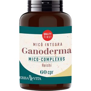 Erba Vita Ganoderma Mico Integra - Integratore Alimentare con Ganoderma Reishi, 60 Compresse per Sostenere le Difese Naturali